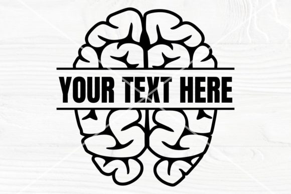 Brain SVG Cut File: Graphics for Crafts