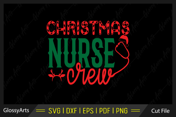 Christmas Nurse Crew Svg: Graphics for Crafts