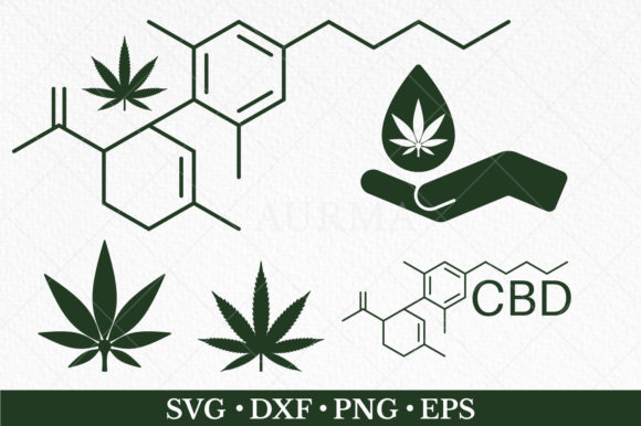 Medical Marijuana Leaf Svg Bundle for Crafts and Graphics