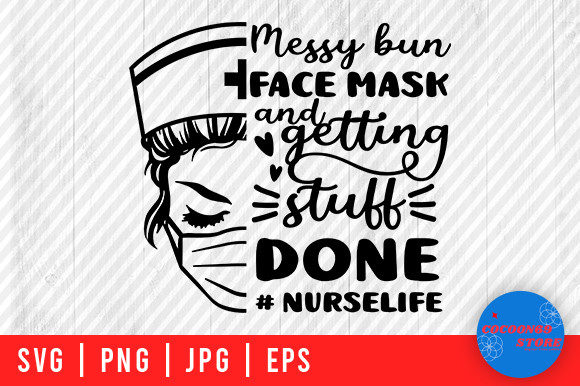 Messy Bun Mask: Crafts & Graphics