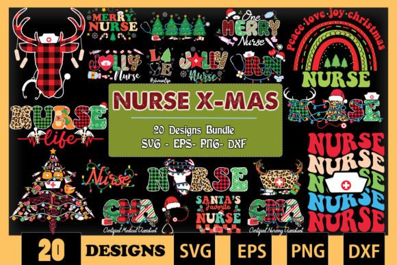 Nurse Christmas Bundle: Crafts & Graphics