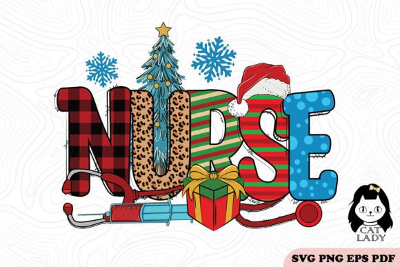 Nurse Christmas SVG: Graphics for Crafts