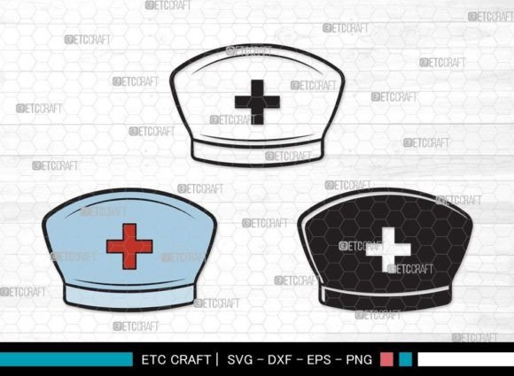 Nurse Hat Clipart SVG: Graphics for Crafts