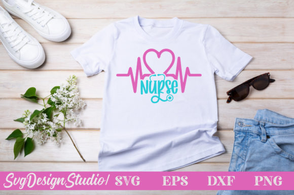 Nurse Heart SVG: Graphics for Crafts