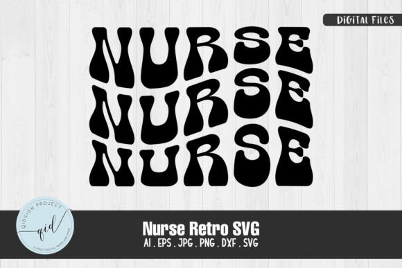 Nurse Retro SVG: Graphics for Crafts & Blogs