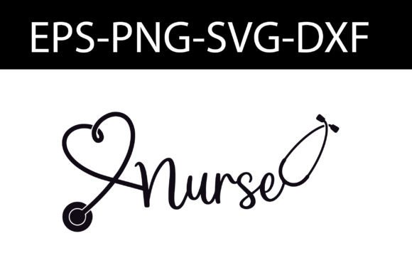 Nurse Stethoscope Heart Svg: Graphics for Crafts
