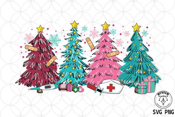 Nurse Tree Christmas SVG: Graphics for Crafts