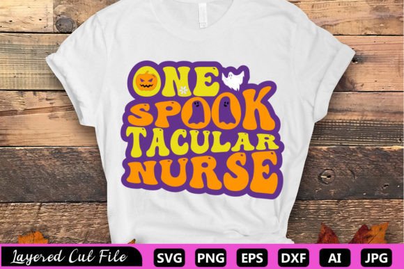 One Spooktacular Nurse RETRO SVG: Graphics for Crafts